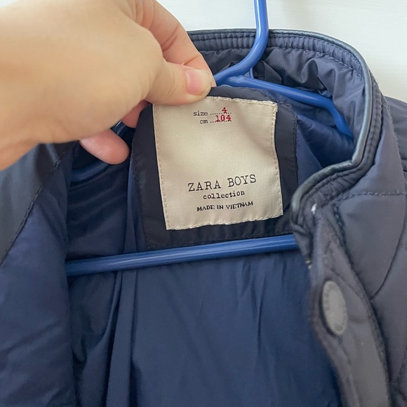 Navy Blue Zara Boy Collection Jacket - Picture 4 of 7